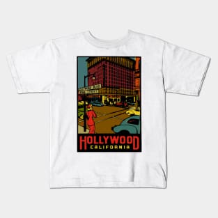 Vintage Hollywood Decal Kids T-Shirt